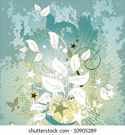 Vector floral background