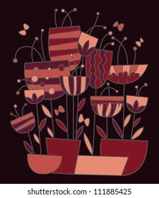 Vector floral background