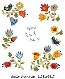 Vector floral background
