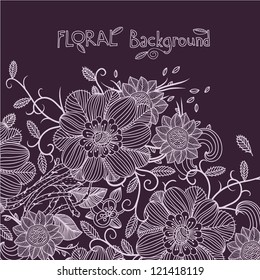 vector floral background