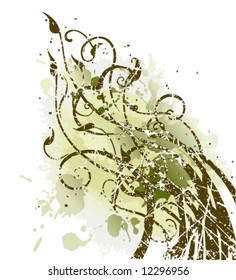 Vector floral background