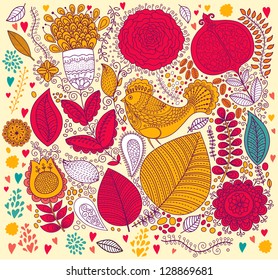 Vector floral background