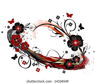 vector floral background