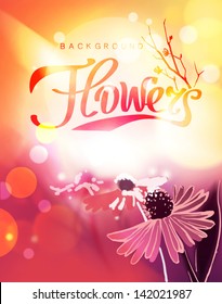 Vector floral background