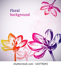 Vector floral background