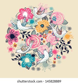 vector floral background