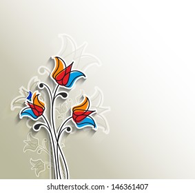 Vector floral background