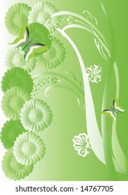Vector floral background