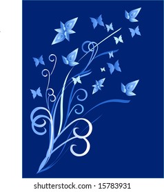 A vector floral background