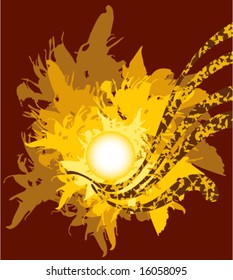 Vector floral background