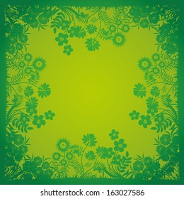 Vector. Floral background.