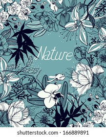 vector floral background