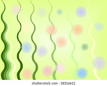 Vector floral background