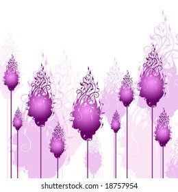 Vector floral background
