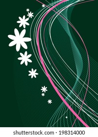 Vector Floral Background.