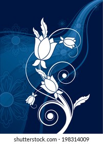 Vector Floral Background.