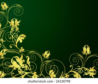 Vector floral background