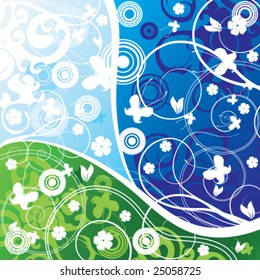 Vector  Floral background