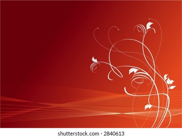 Vector floral background