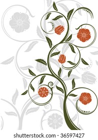 Vector floral background