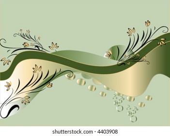 -vector- floral background