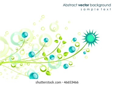 Vector floral background