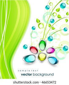 Vector floral background