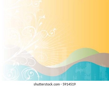 vector floral background