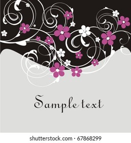 Vector floral background