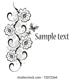 Vector floral background