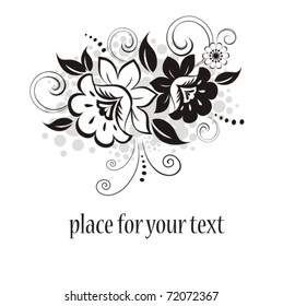 Vector floral background
