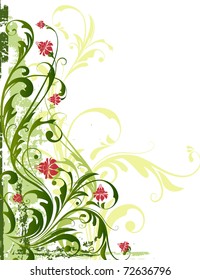 Vector floral background