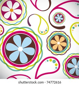 Vector floral background