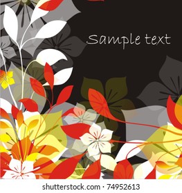 Vector floral background