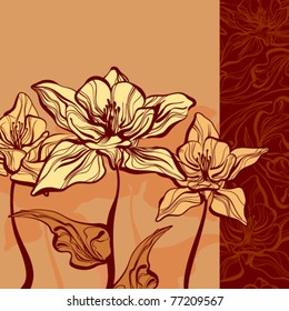 Vector floral background
