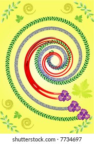Vector floral background