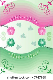 Vector floral background