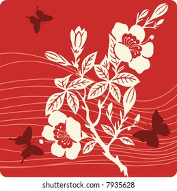 Vector floral background