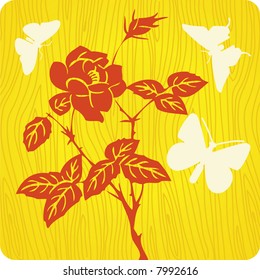 Vector floral background