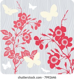 Vector floral background