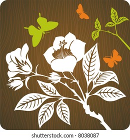 Vector floral background
