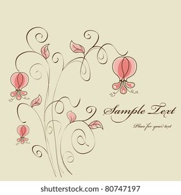 Vector floral background
