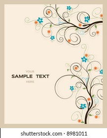 vector floral background