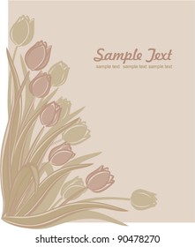 Vector floral background