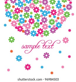 Vector floral background