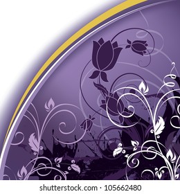 Vector Floral Background. Abstract Illustration.