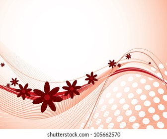 Vector Floral Background. Abstract Illustration.