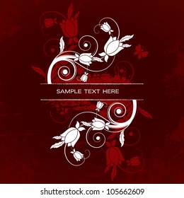 Vector Floral Background. Abstract Illustration.