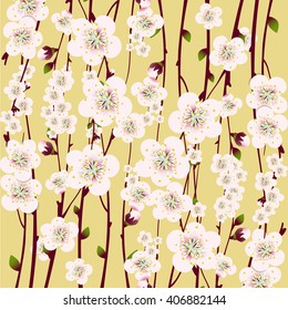 Vector floral background, card or invitation template