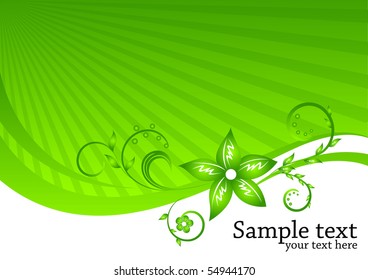 Vector floral background; clip-art